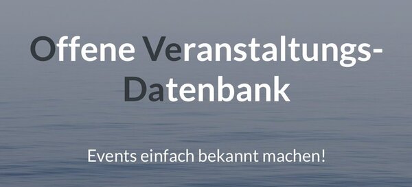 Offene VEranstaltungs-DAtenbank OVEDA